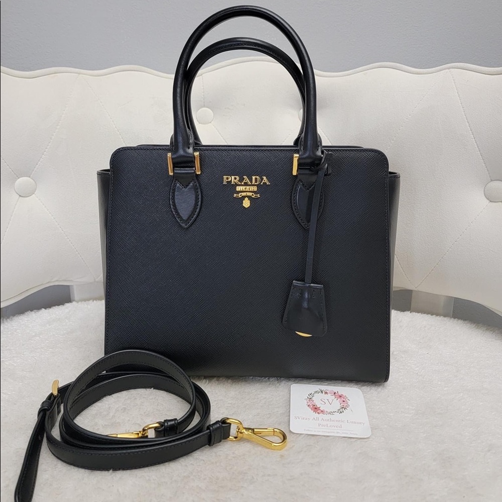 Prada Saffiano Tote - Black- Authenticated